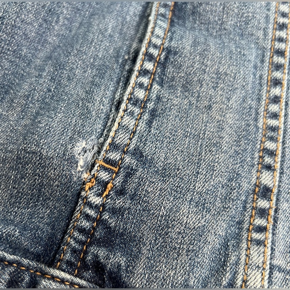 Liz Claiborne Denim blue Womens Jacket X Large Button Front Pockets - Picture 8 of 9